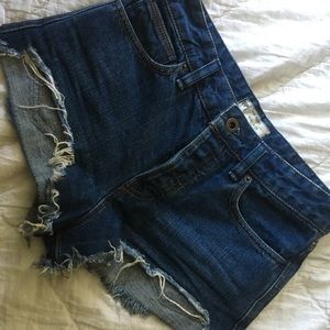 Free people denim shorts